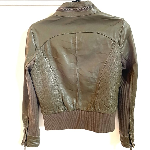 MICHAEL Michael Kors Faux Leather Bomber Jacket - Picture 2 of 10